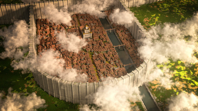Gamer Minecraft dành cả thanh xuân để xây bức tường Attack on Titan tỷ lệ 1:1 đẹp y như thật - Ảnh 1.