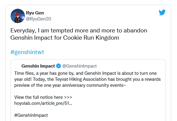 Người chơi bỏ Genshin Impact theo game mới