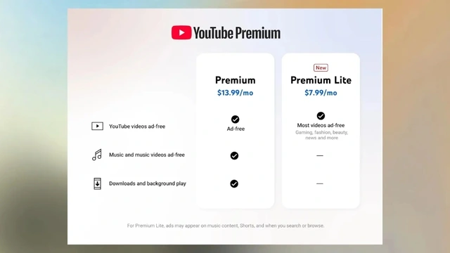 YouTube Premium Lite ra mắt - Ảnh 1.