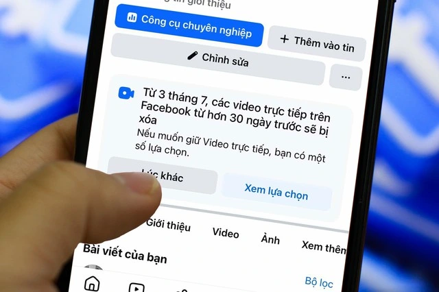 Facebook xóa video livestream sau 30 ngày - Ảnh 1.