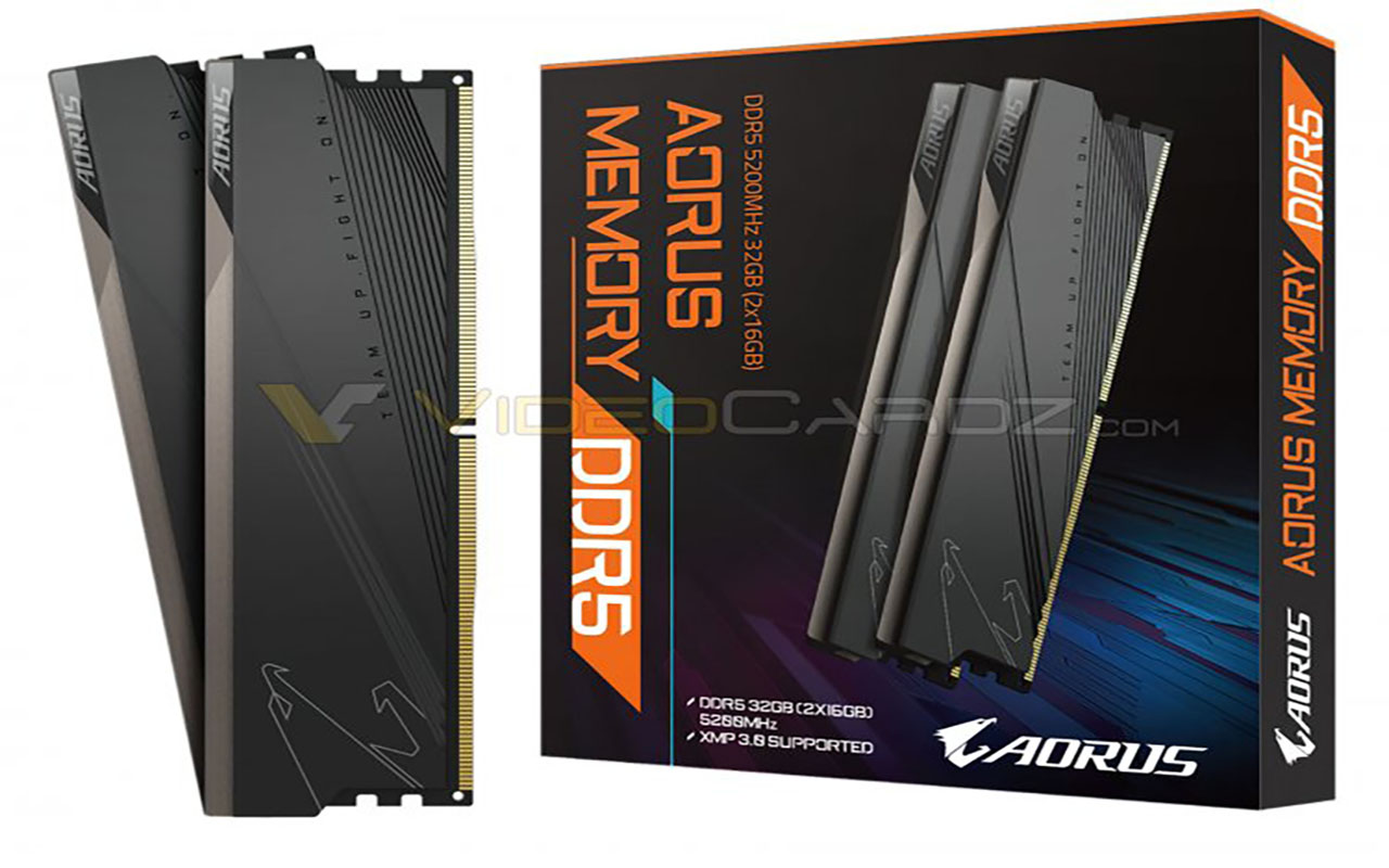 Lộ ảnh RAM DDR5 Dominator Platinum RGB và GIGABYTE AORUS